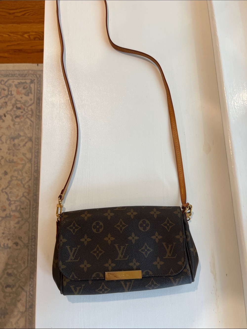 Louis Vuitton Monogram Crossbody in Brown and Tan